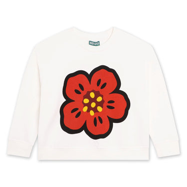 Sudadera KENZO blanca para niñas